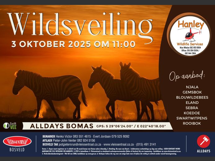 HANLEY WILDLIFE SERVICES WILDSVEILING