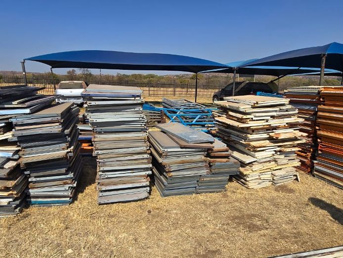 Large Lot Used Shelving Parts (STC)