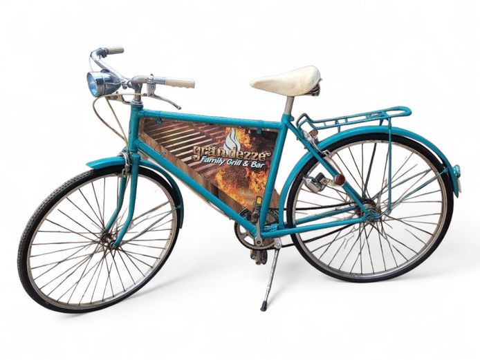 Vintage Bicycle with Advertising Board