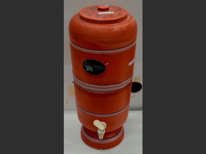CERAMICA STEFAN JABOTICABAL TERRACOTTA WATER COOLER/DISPENSER, 52cm High