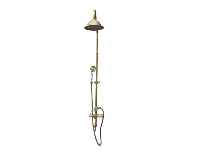Brass Wall Mounted Shower Set
