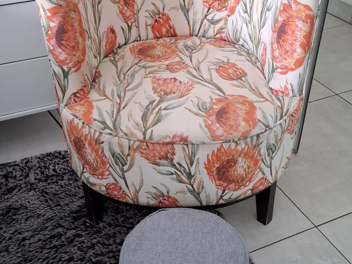 Occational chair and foot stool