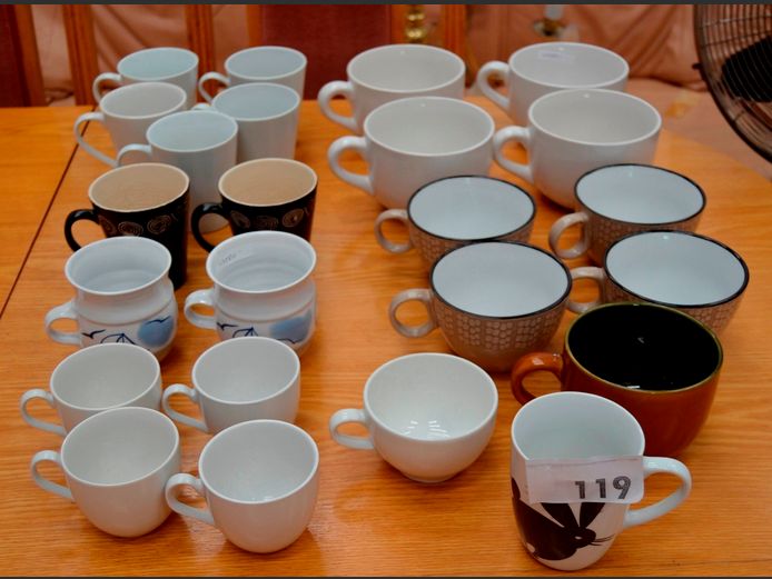 SOUP MUGS, MUGS, etc