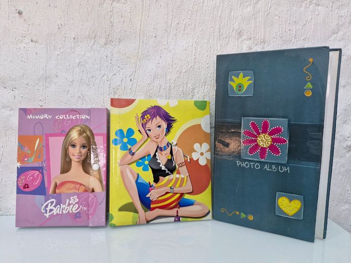 Barbie "Memory Collection" and Y2K Illustrated Girl Albums with a Decorative 3D Hardcover Photo Album
