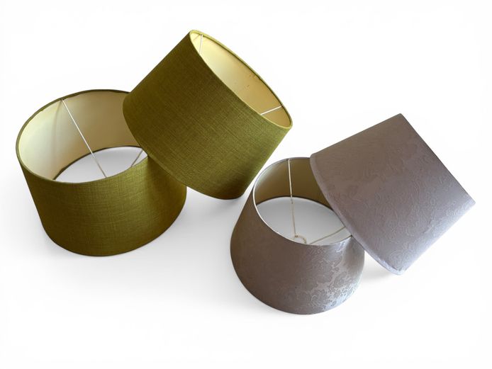 Lot of 4 lamp shades - 2 matching sets