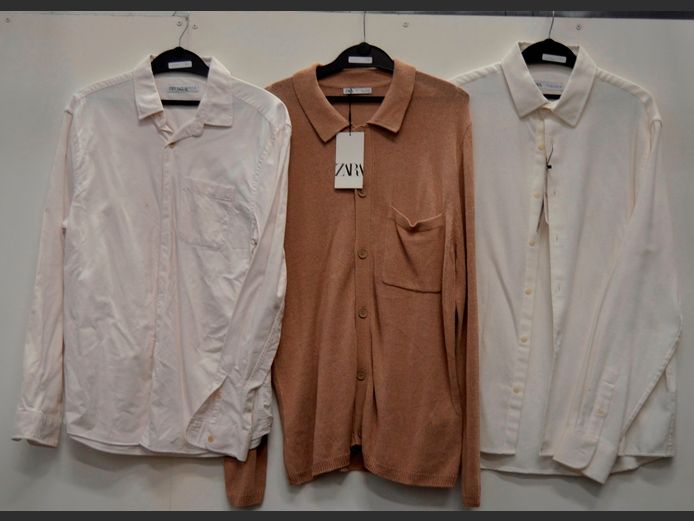ZARA: 2 x MEN'S SHIRTS & A JERSEY [Sizes 40 & 42]