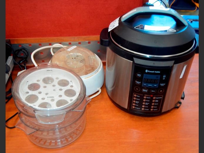 RUSSELL HOBBS ELECTRONIC PRESSURE COOKER & A FOOD STEAMED [Switch on] [#: 408859964]