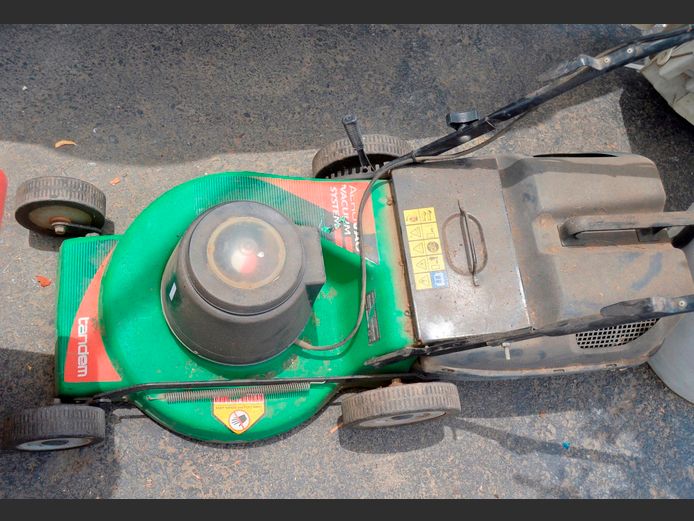 TANDEM ELECTRIC LAWNMOWER [Switches on, untested further]