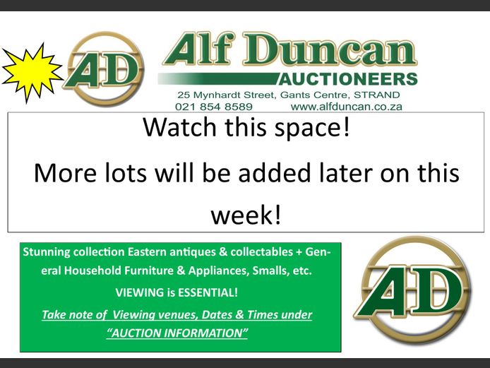 More lots will be added later this week.  WATCH THIS SPACE