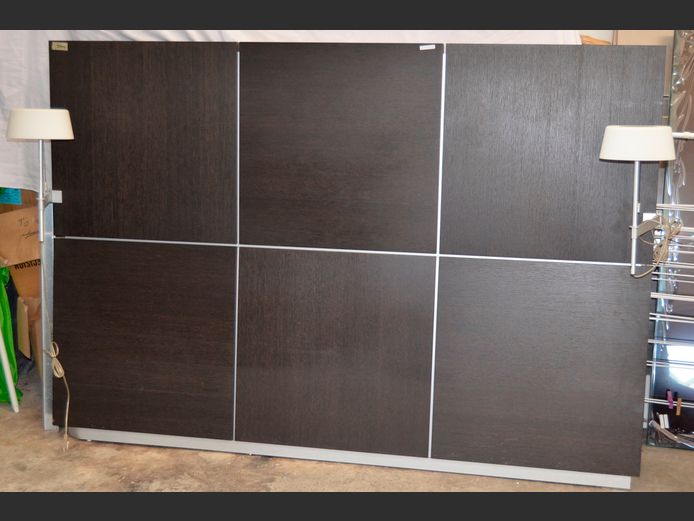 LIGNE ROSET KING SIZE HEADBOARD WITH FITTED LIGHTS