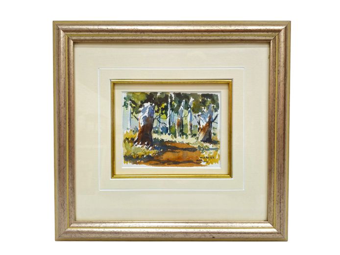 Framed Original Landscape Watercolor Signed by Wynand McGill