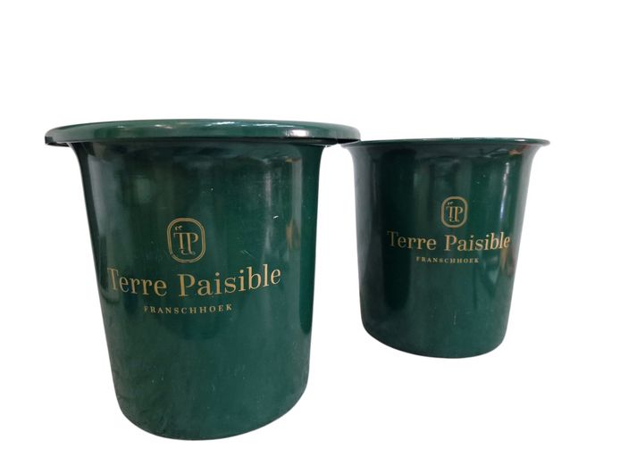 Terre Paisible Franschhoek Wine Tasting Spittoons Pair
