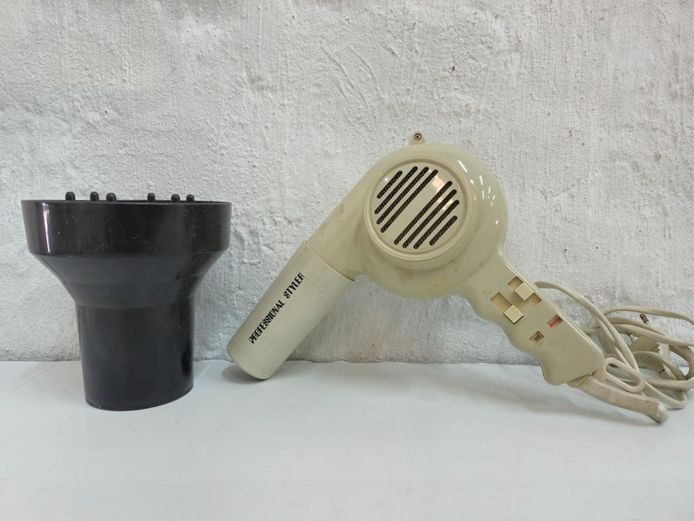 Vintage Professional Styler Hair Dryer with Diffuser Attachment