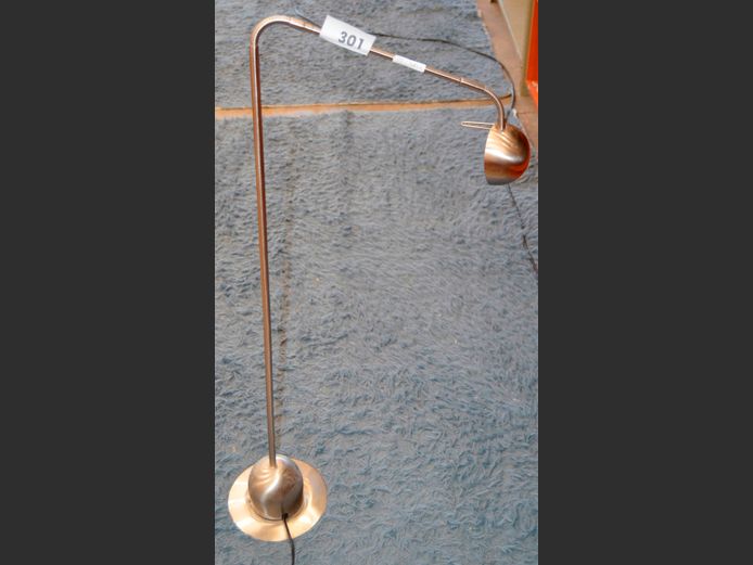 CHROME READING LIGHT, 140cm High