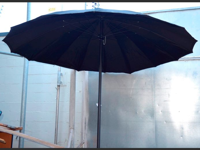 BLACK PATIO UMBRELLA