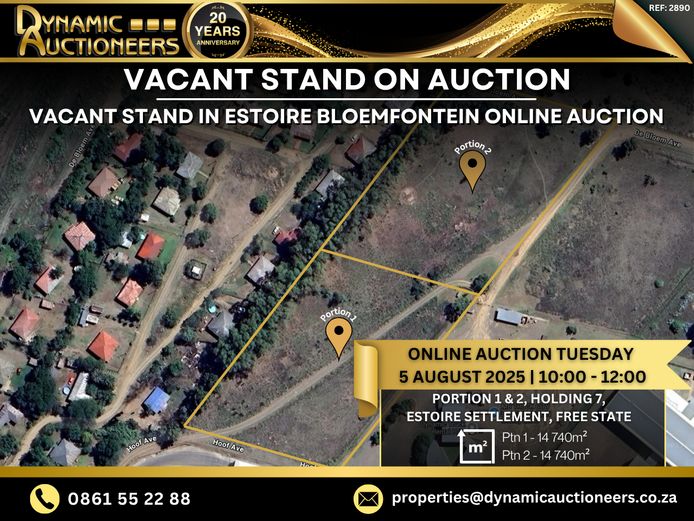 VACANT STANDS IN BLOEMFONTEIN