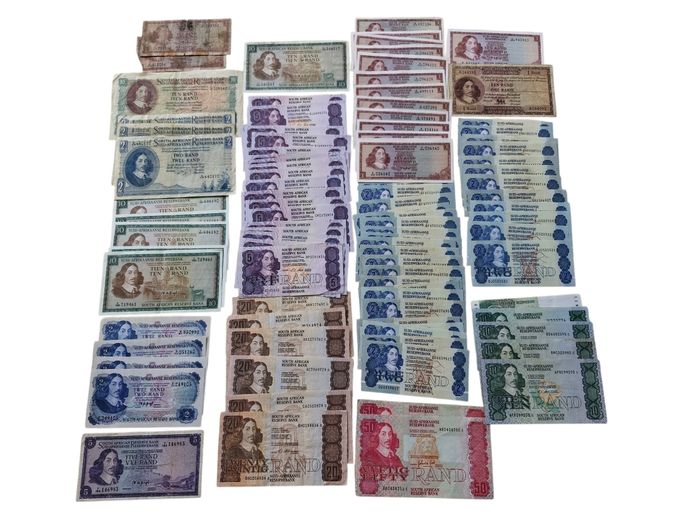 Collection of Old South African Banknotes