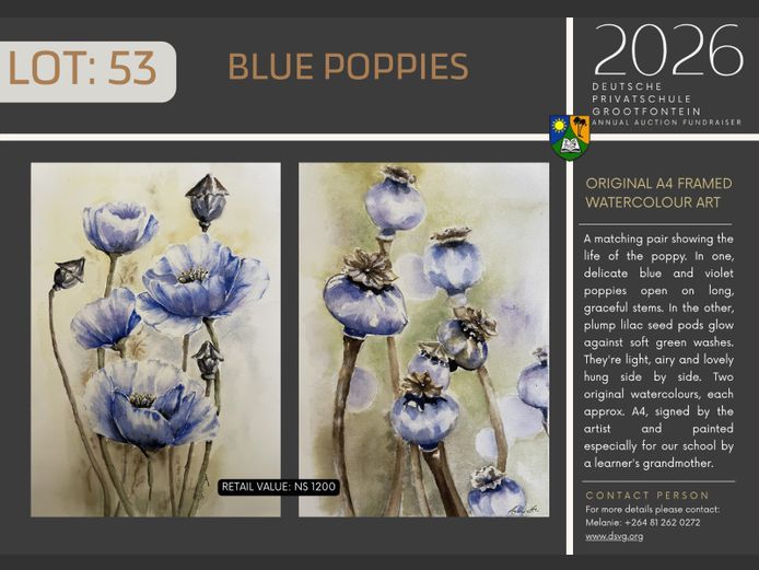 DEUTSCHE PRIVATSCHULE GROOTFONTEIN | BLUE POPPIES
