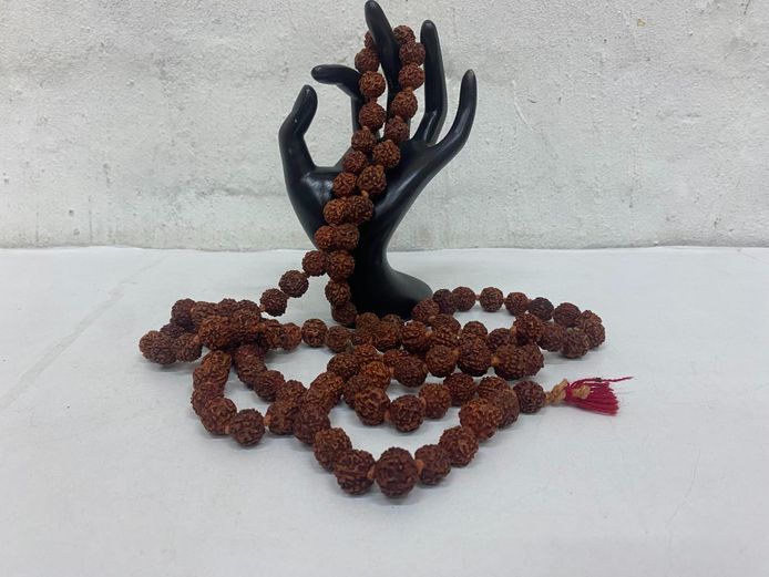 Traditional Natural Rudraksha Seed Bead Necklace