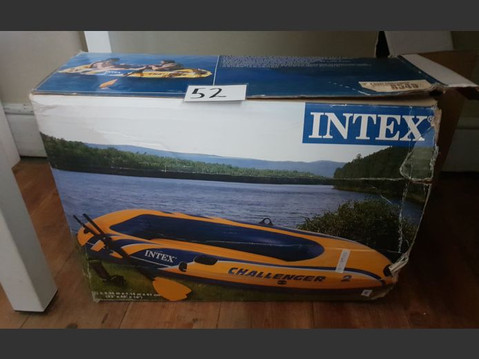 INTEX CHALLENGER 2 INFLATABLE BOAT WITH OAR