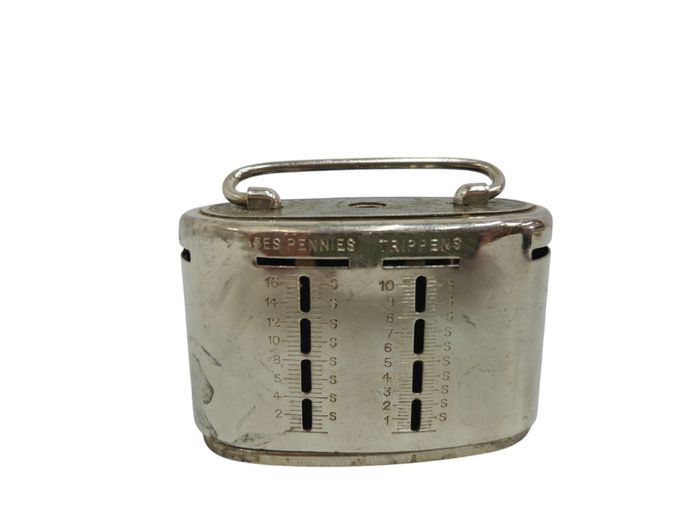 Vintage Volkskas Bank Advertising Savings Tin