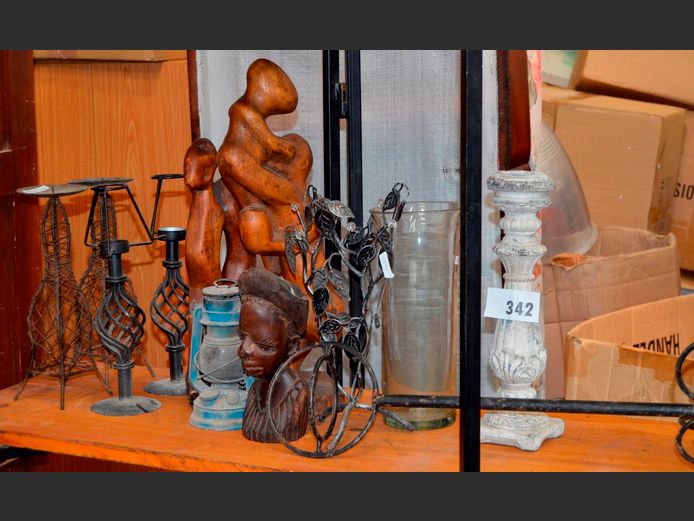 METAL CANDLE STANDS, SMALL OIL LAMP, etc