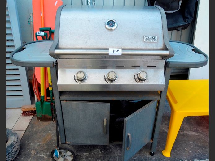 CADAC 3-BURNER GAS BRAAI, 133 x 60 x 115cm
