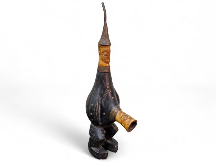 Traditional Congolese African Smoking Pipe