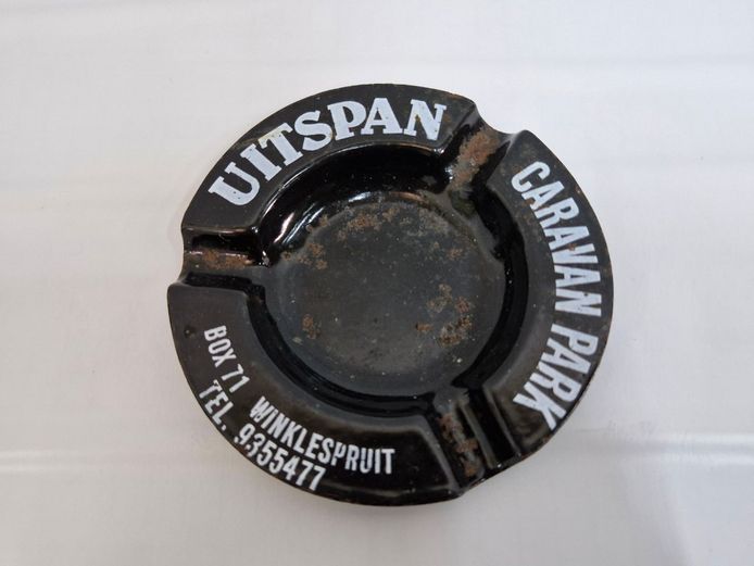 Vintage Enamel Ashtray