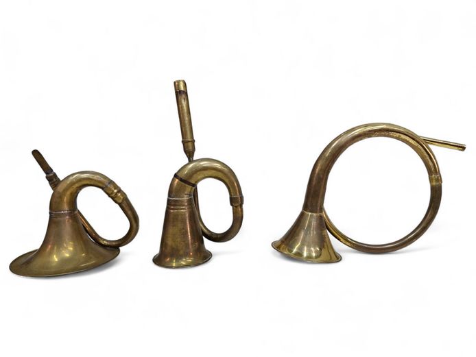 Collection of Vintage Brass Horns