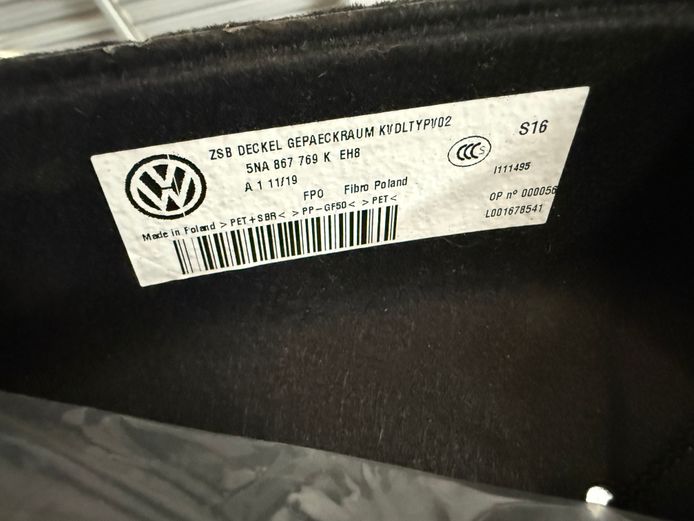 New VW Boot cover