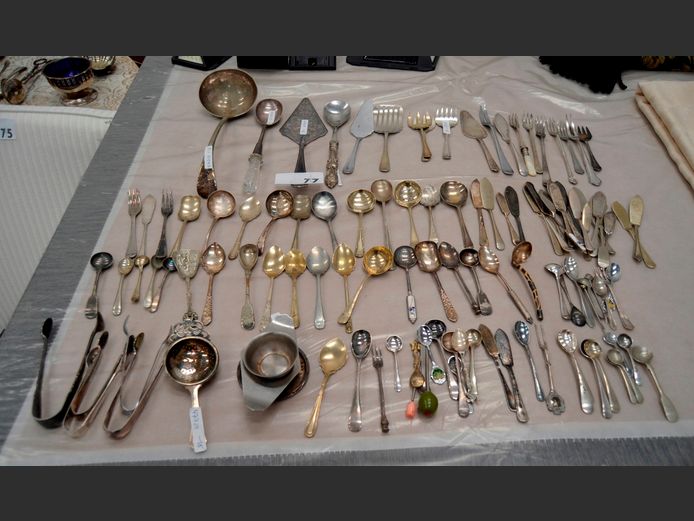 ASSORTED SILVER PLATED CUTLERY