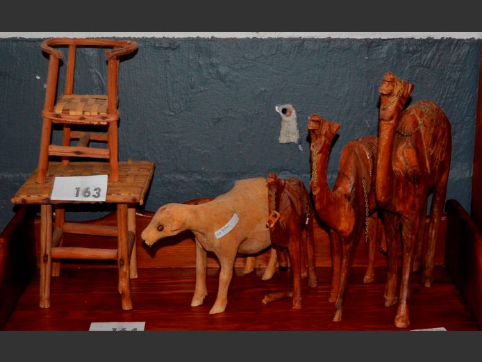 CARVED CAMELS, SHEEP, etc