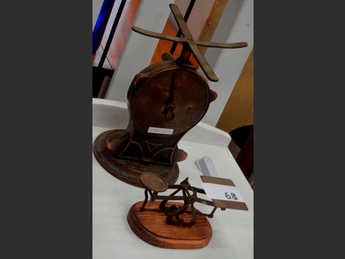 VINTAGE SALTER SCALE & A LETTER SCALE