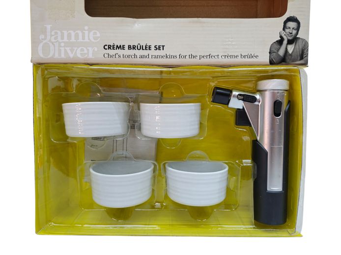 Jamie Oliver Crème Brûlée Culinary Set with Chef’s Torch & Ramekins