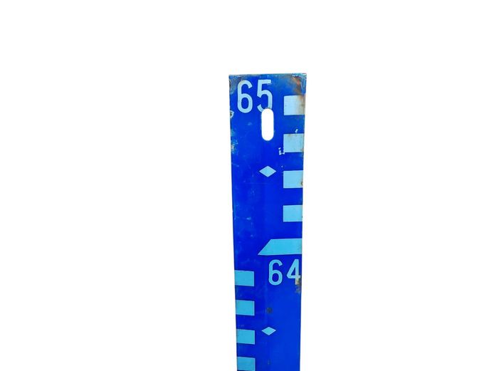 Vintage Enamel Water Survey Gauge