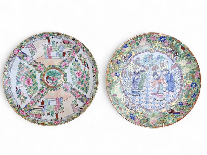 Antique Chinese Porcelain Qing Dynasty Plates