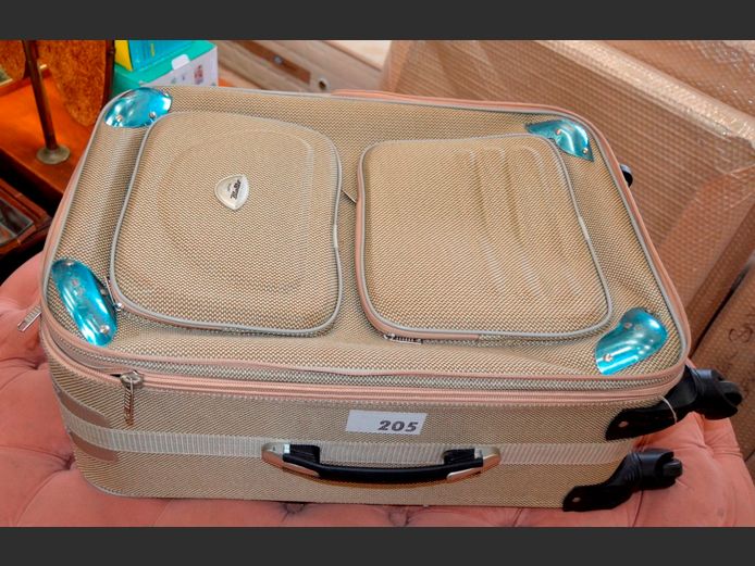 BLUE STAR SUITCASE, 43 x 25 x 70cm