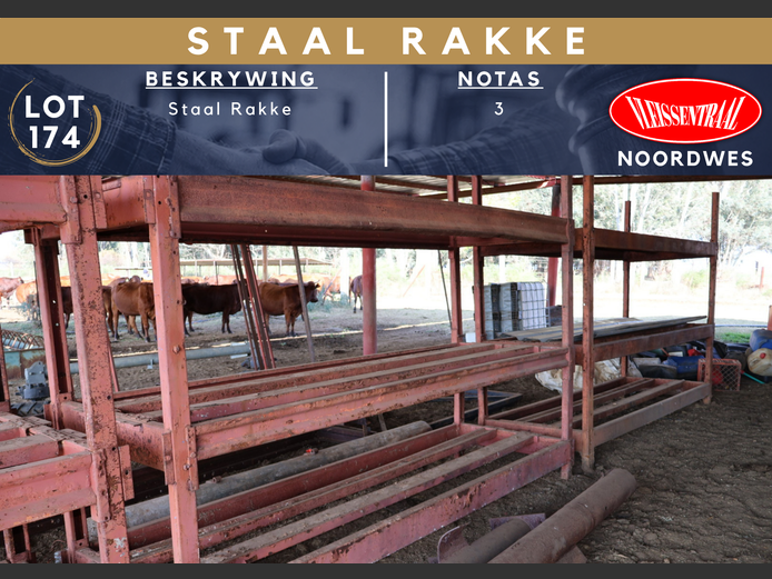 STAAL RAKKE x3