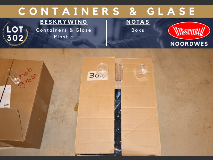 PLASTIC CONTAINERS & PLASTIC GLASE