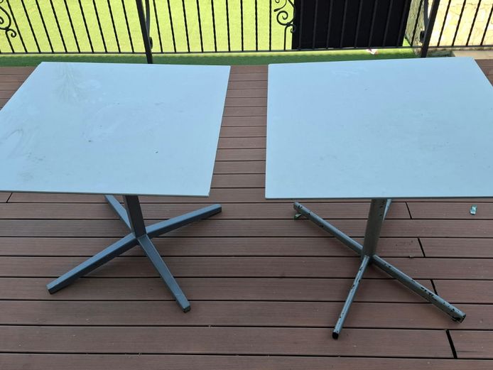 2 x Square tables