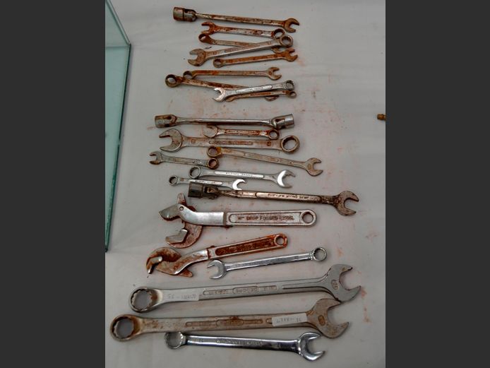 VARIOUS COMBINATION SPANNERS, etc