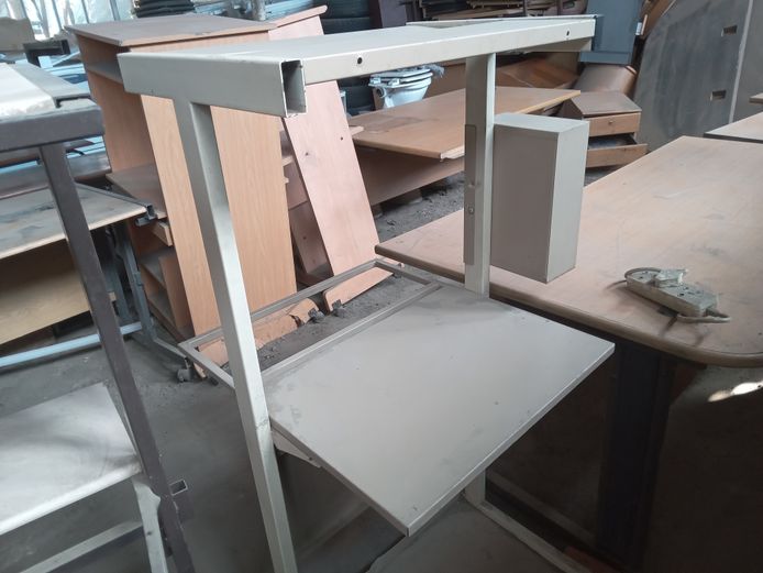 Wooden computer desk scrap