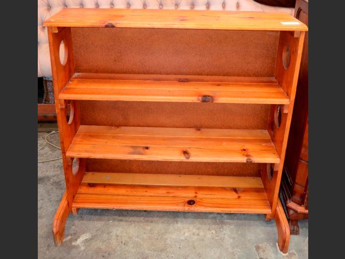 OREGON PINE 3-TIER BOOKSHELF, 103 x 42 x 104cm