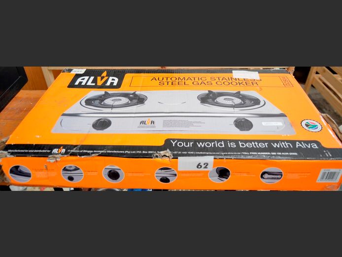 ALVA 2-BURNER GAS STOVE [Untested, dented]