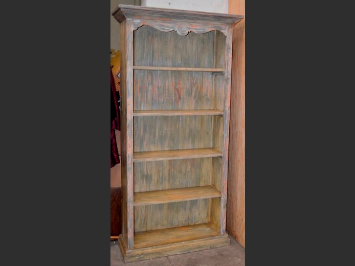 PAINT TECHNIQUE 5-TIER BOOKSHELF, 104 x 38 x 205cm