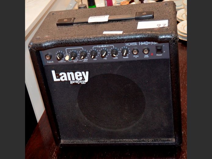 LANEY HARDCORE EQUALIZER SPEAKER, 35 x 21 x 35cm [Switches on, untested further]
