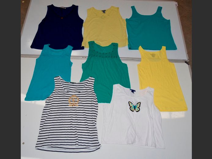 LOT OF 8 LADIES TOPS: RALPH LAUREN, KAREN SCOTT, RELATIVITY, etc [Sizes XL & XXL]