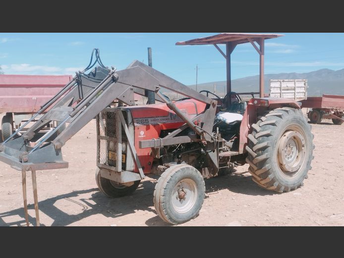 Massey Ferguson 265 trekker met laaigraaf
