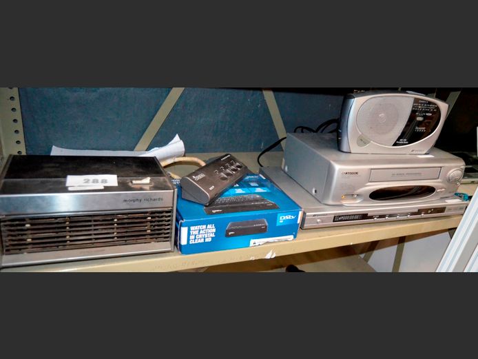 MORPHY RICHARDS FAN HEATER, DVD PLAYER, SANSUI PORTABLE RADIO, etc [Switch on]